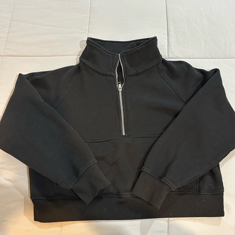 Black Half-Zip Sweatshirt